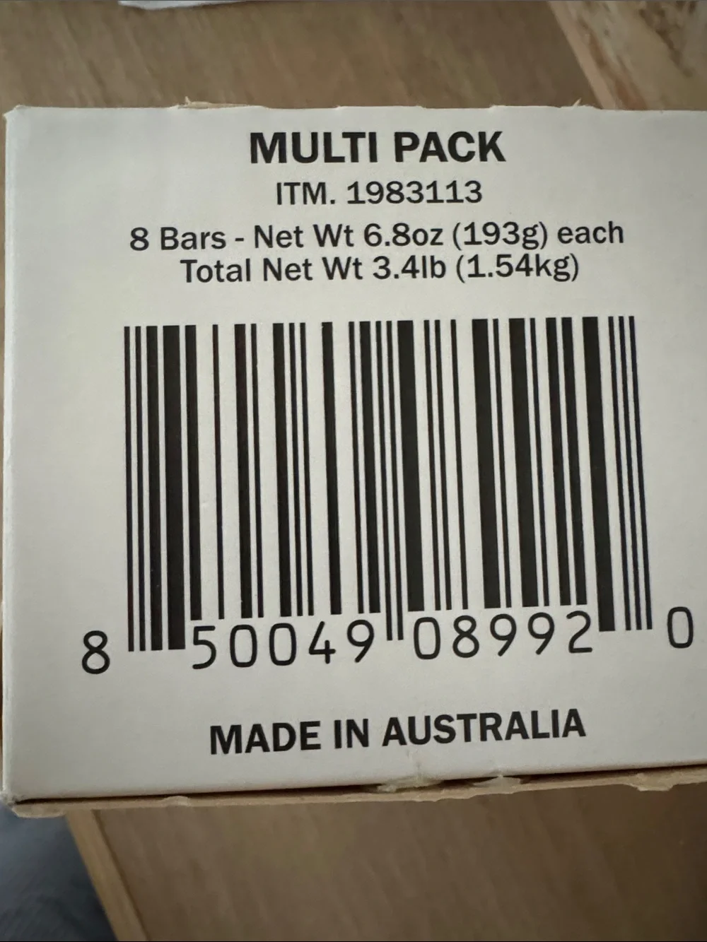 Australian Botanical Soap Bars Assorted Colors 8 Bars 3.4lbs